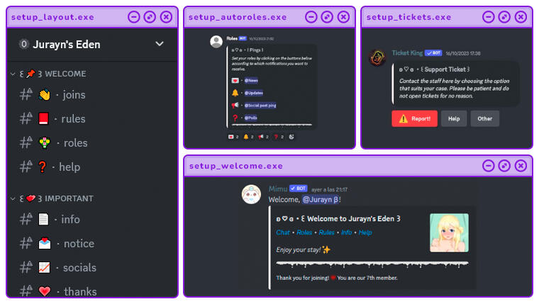 Creación y configuración de servidor de Jurayn.
